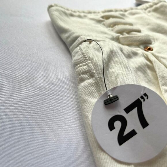 NWT MAME KUROGOUCHI MAM MANE LACY HIGH RISE PLEATED TAPERED MOM JEANS - 27 - Picture 7 of 11